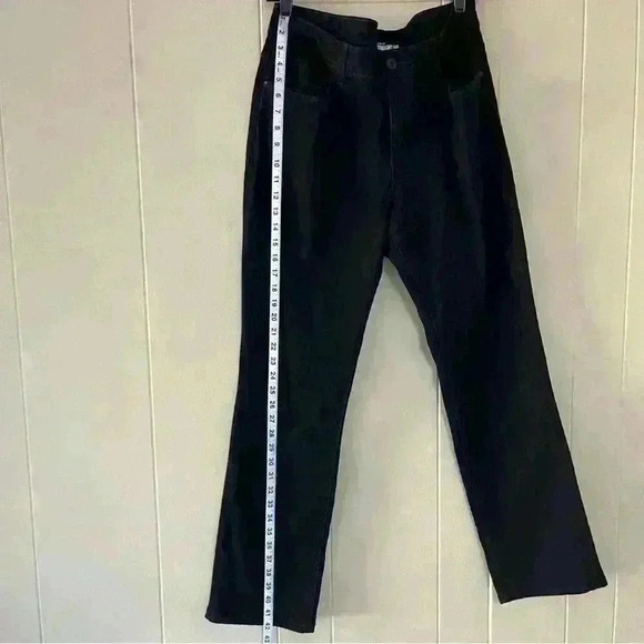 Lee Women's Perfect Fit Straight Leg Jeans Black Size 16 Medium - Picture 5 of 10